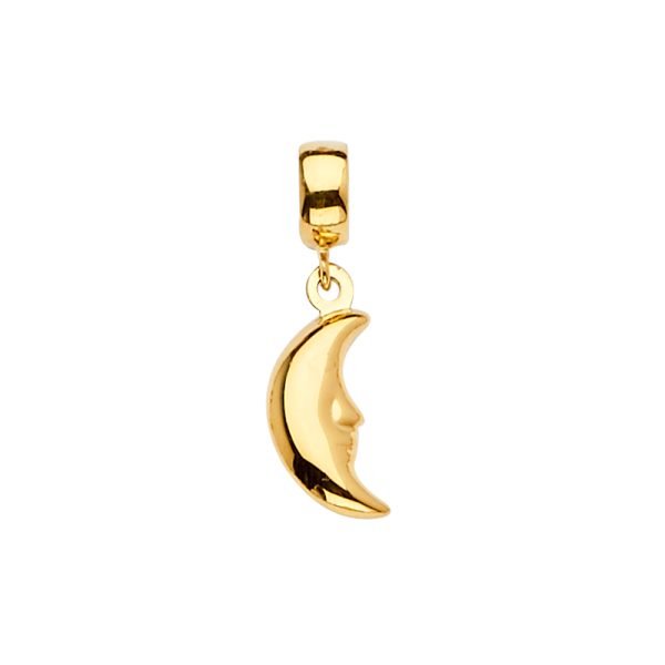 14KY Moon Charm for Mix&Match Bracelet