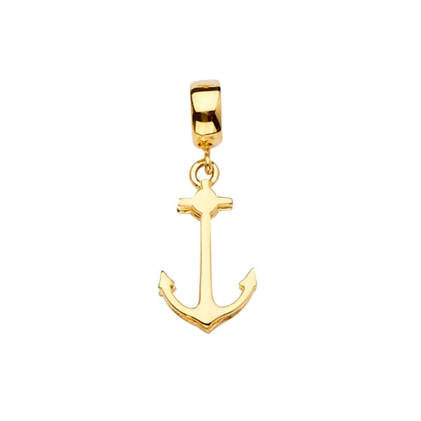 14KY Anchor Charm for Mix&Match Bracelet