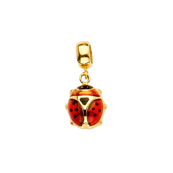 14KY Lady Bug Charm for Mix&Match Bracelet