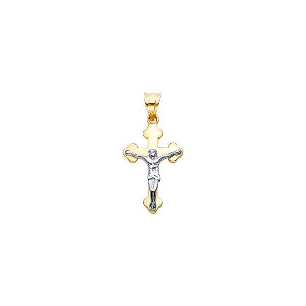 14K 2T Cross with Jesus