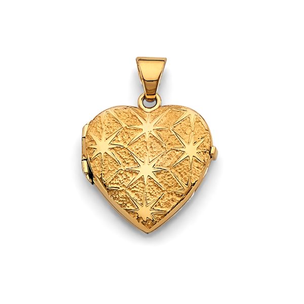 14KY Heart Locket Pendant