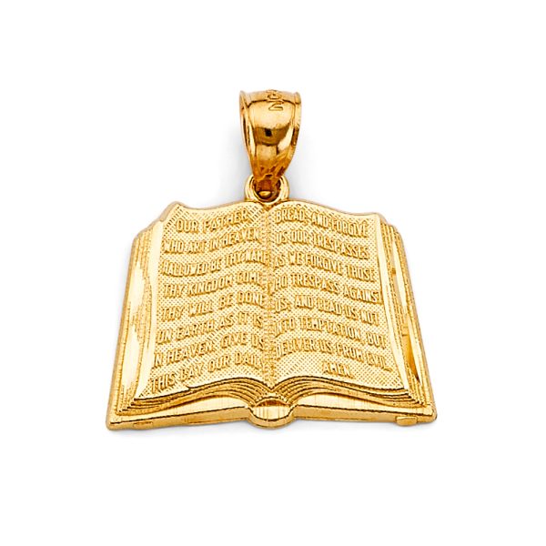 14KY Bible Book Pendant