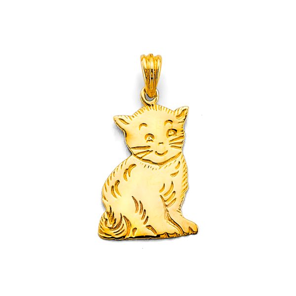 14KY Cat Pendant