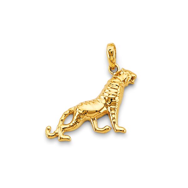 14KY Tiger Pendant