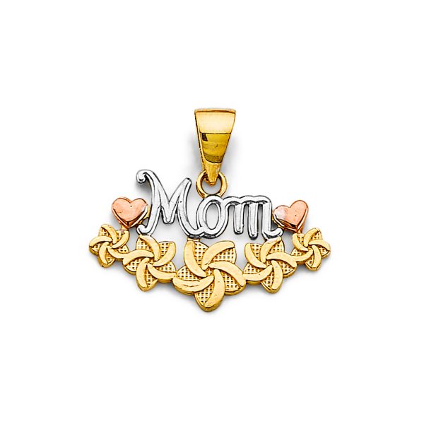 14K 3C Mom Pendant