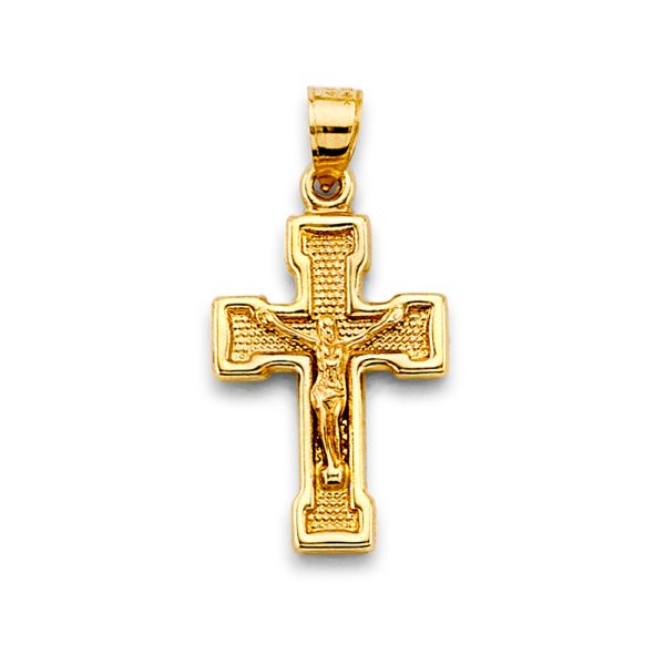 14KY Crucifix Cross Pendant