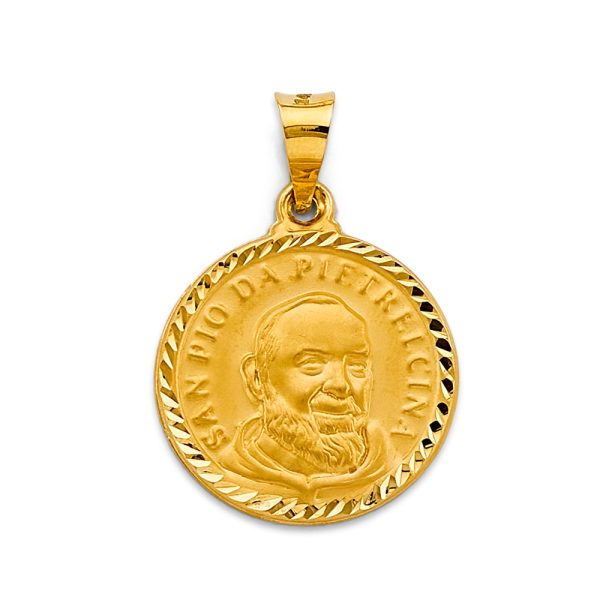 14KY Padre Pio Pendant