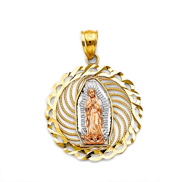 14K 3C Guadalupe Pendant