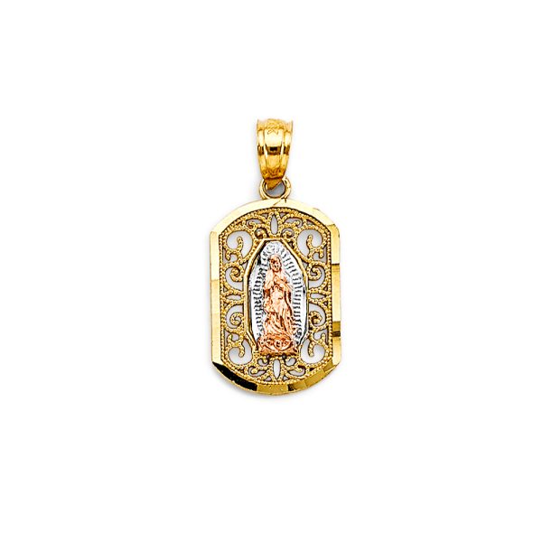 14K 3C Guadalupe Pendant