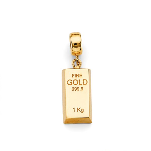 14KY Gold Bar Charm