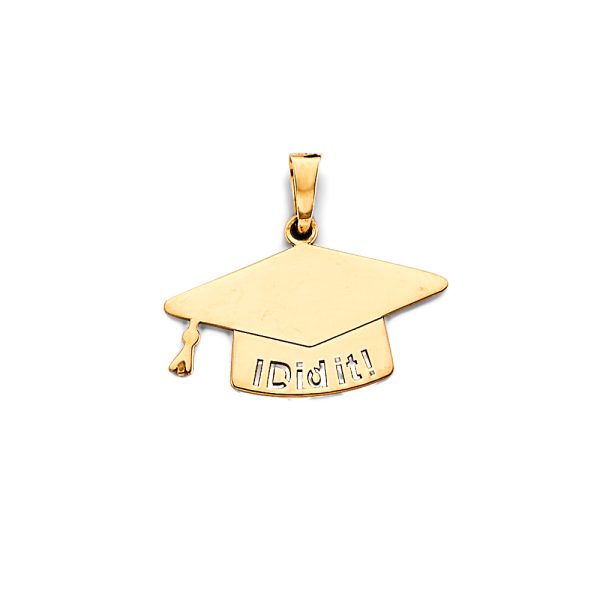 14KY Graduation Hat Pendant