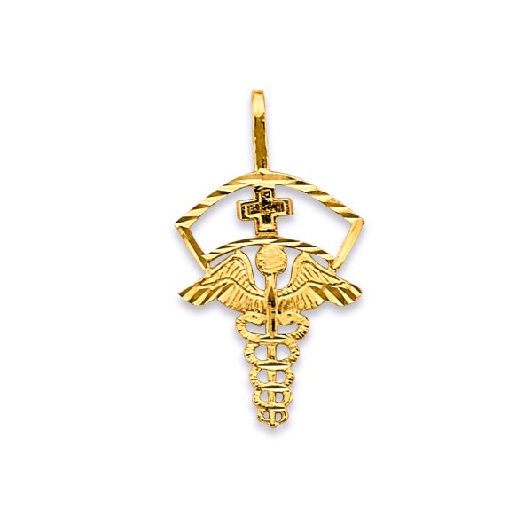 14KY Medical Service Symbol Pendant