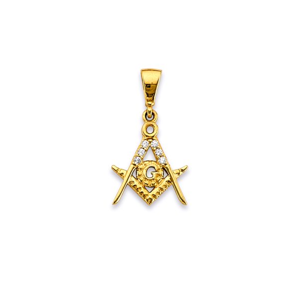 14KY Masonic Symbol Pendant