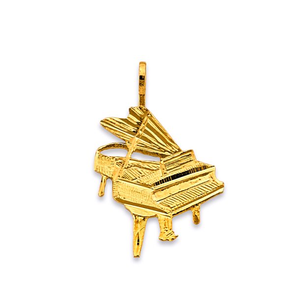 14KY Piano Pendant