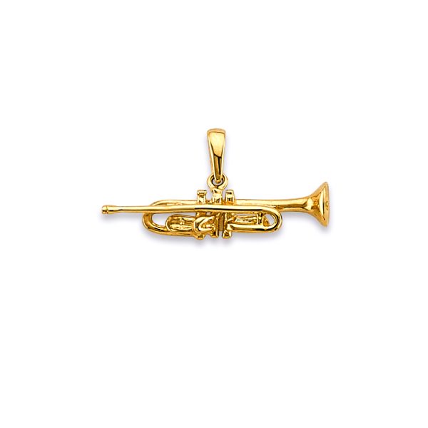 14KY Trumpet Pendant