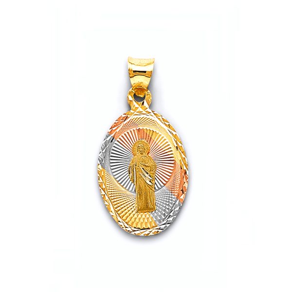 14K 3C Stamp St. Jude Thaddeus Pendant