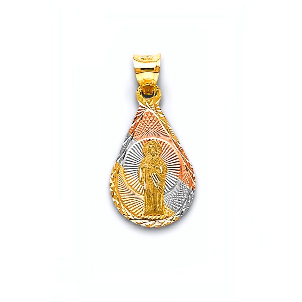 14K 3C Stamp St. Jude Thaddeus Pendant