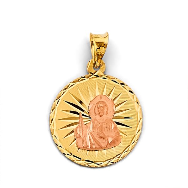 14K 2T Stamp St. Jude Pendant