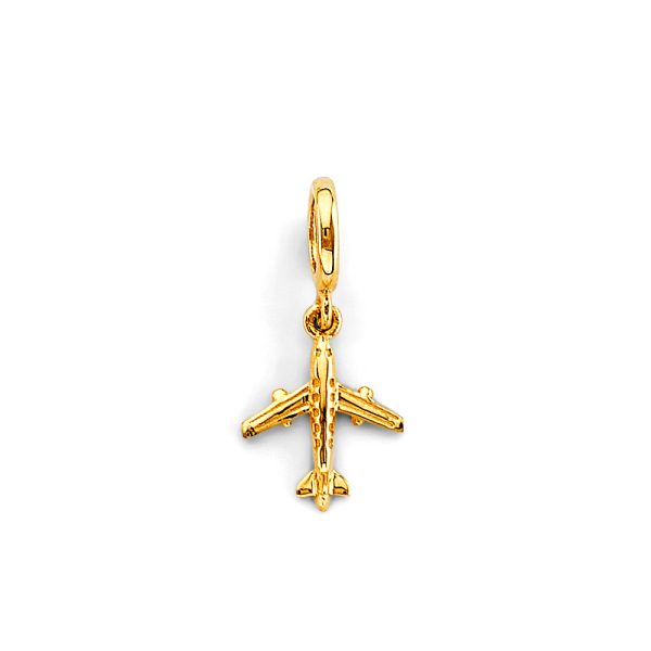 14KY Airplane Charm for Mix&Match Bracelet