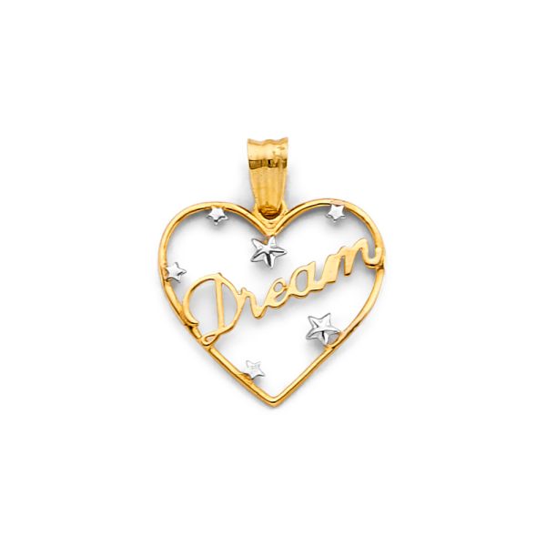 14K 2T Heart Dream Pendant