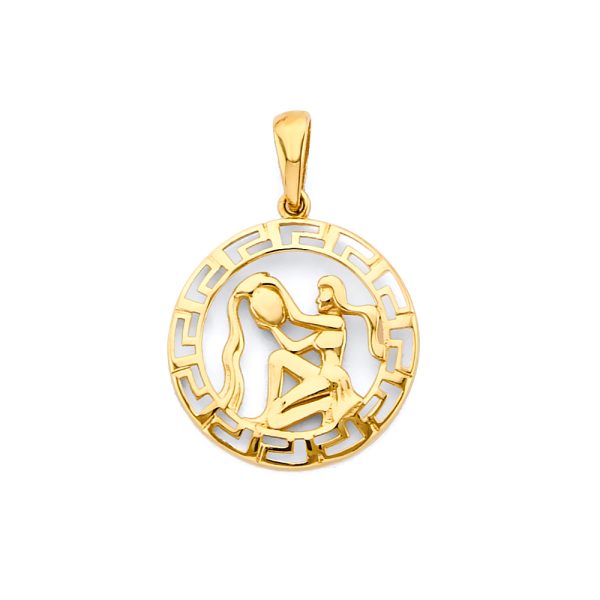 14KY Zodiac Pendant