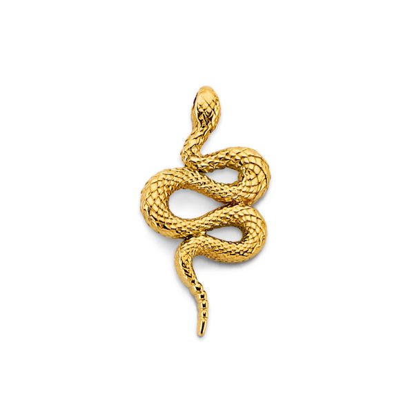 14KY Snake Pendant