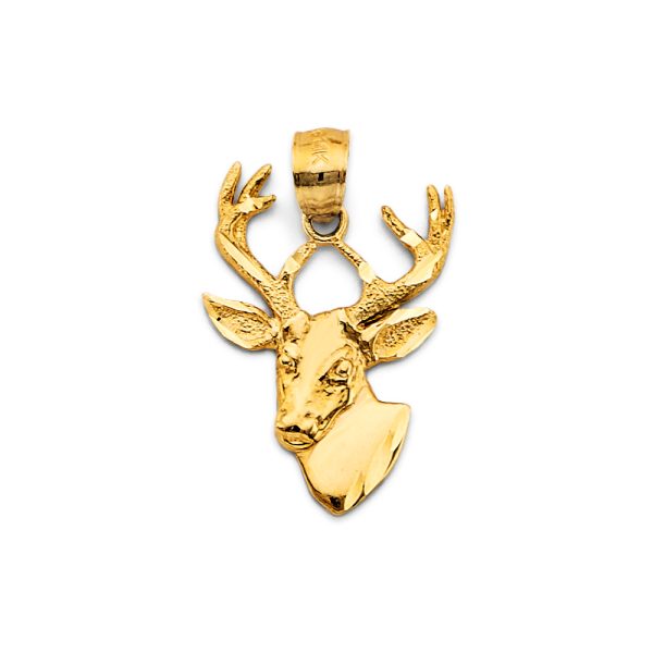 14KY Deer Pendant