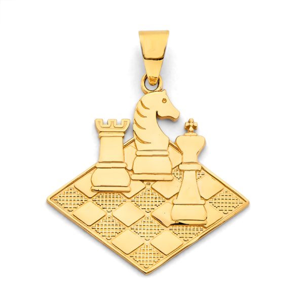 14KY Chess Pendant