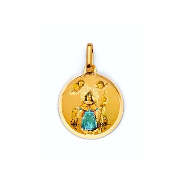 14KY Round Santo Nino De Atocha Pendant