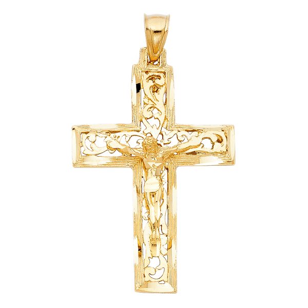 14KY Fancy Crucifix Pendant