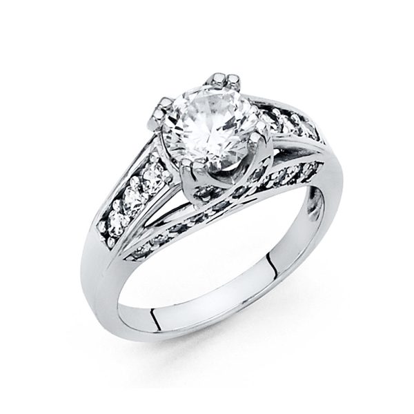 14KW CZ Engagement Ring (RG51)