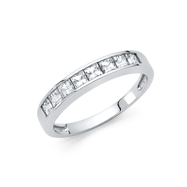 14KW CZ Wedding Band (RG71W)