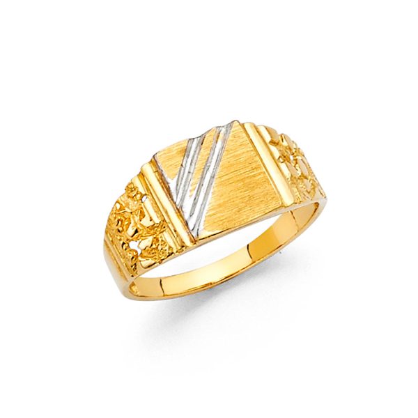 14K 2T Baby CZ Ring (RG496)