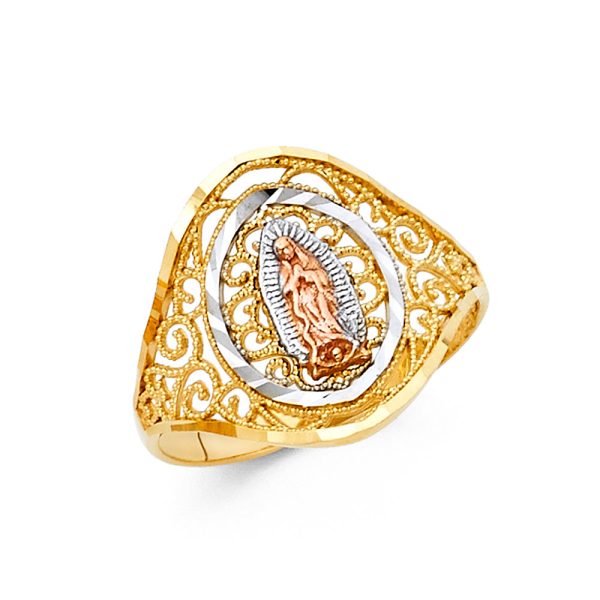 14K 3C Guadalupe Ring (RG611)