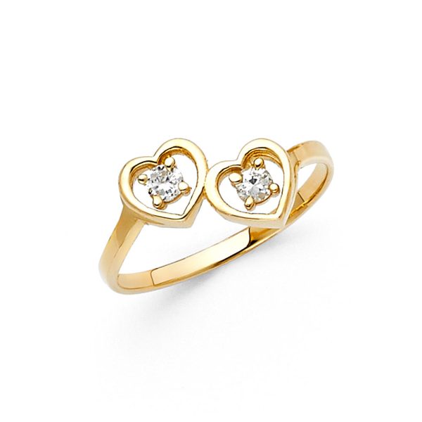 14KY Heart CZ Ring (RG632)