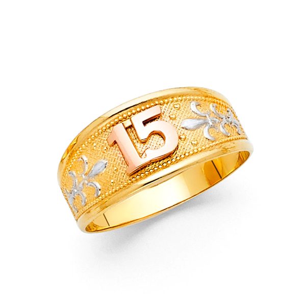 14K 3C 15 Years Ring (RG653)