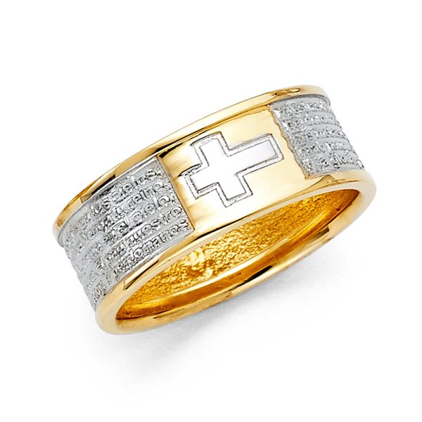 14K 2T Lord Prayer Band