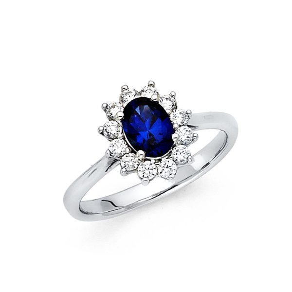 14KW CZ Engagement Ring