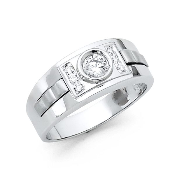 14KW CZ Men's Ring