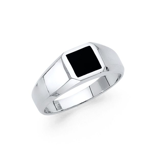 14KW Onyx Ring