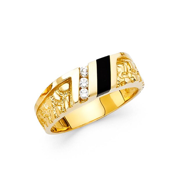 14K 2T Onyx Men's Ring