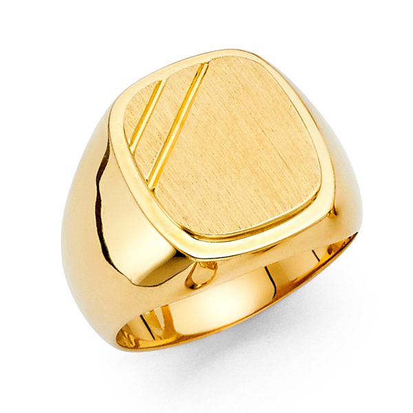 14KY Men's Signet Ring