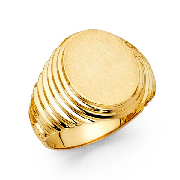 14KY Men's Signet Ring