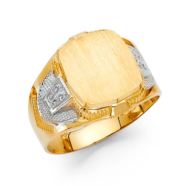 14K 2T Men's Ring