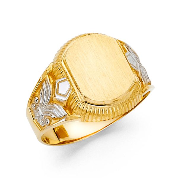 14K 2T Men's Ring