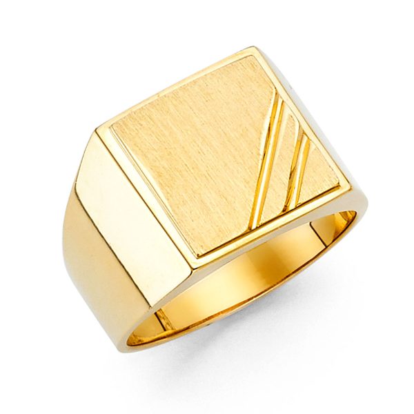 14KY Men's Signet Ring