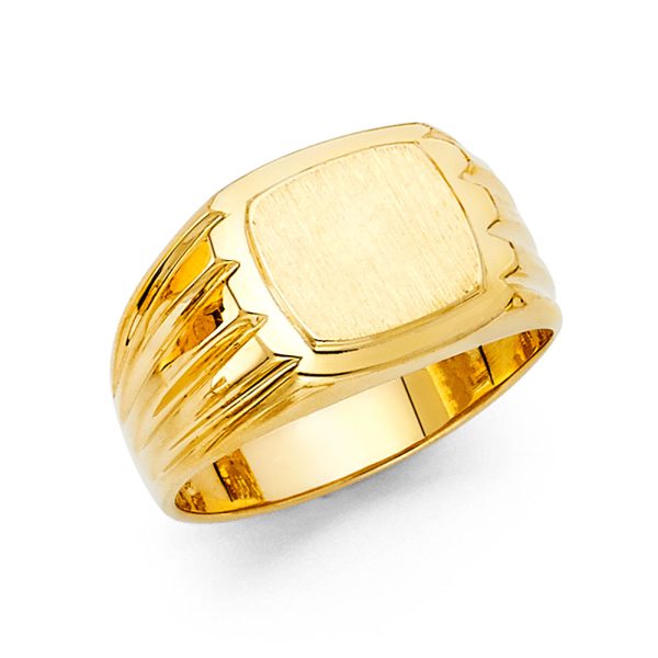 14KY Men's Signet Ring