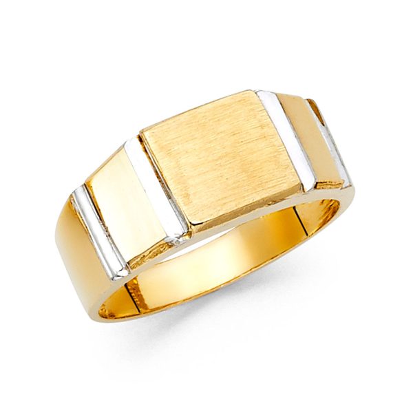 14K 2T Men's Ring