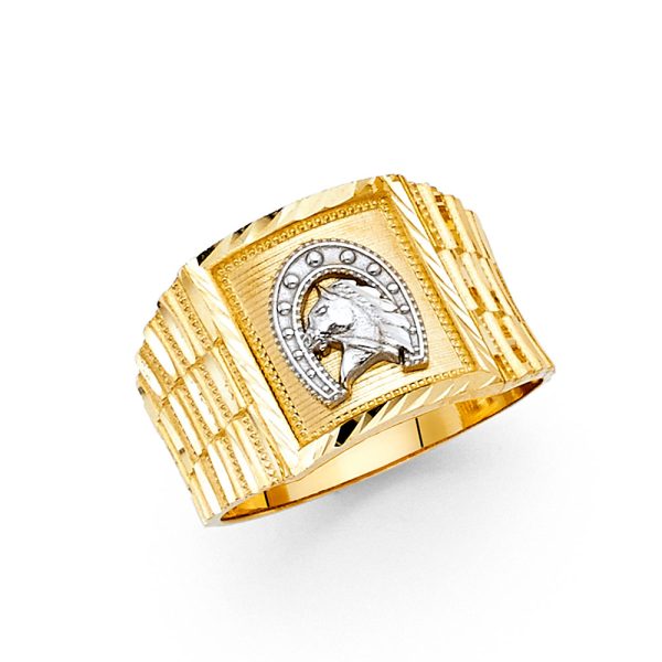 14K 2T Men's Ring