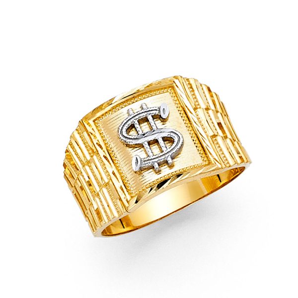 14K 2T Men's Ring